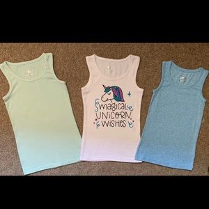 SOLD: Justice Tank Top Bundle Size 8